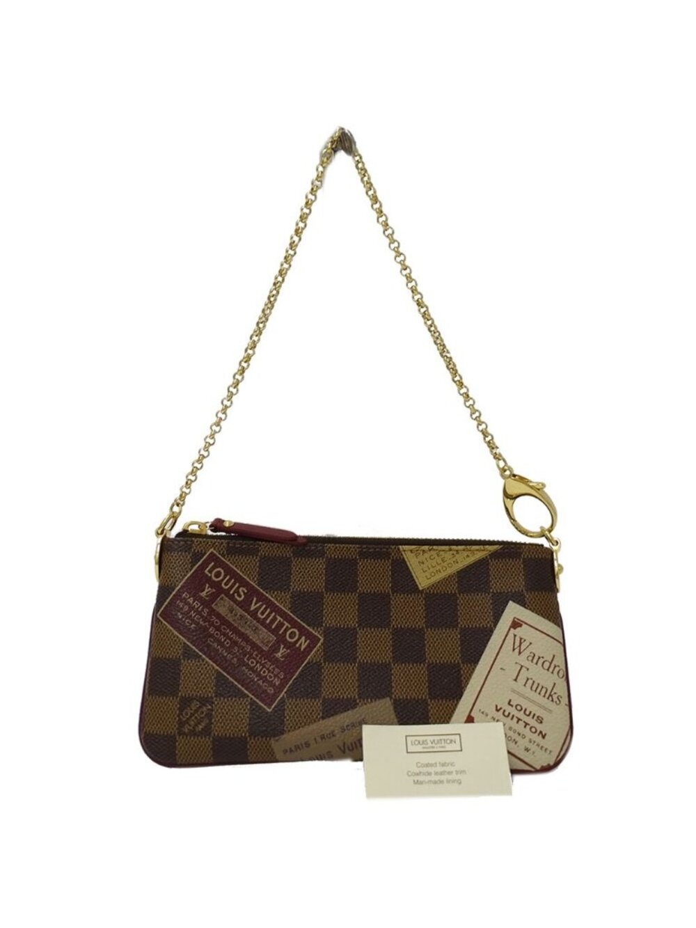Louis Vuitton Pouch Damier Canvas Pochette Mirror MM Label Brown Going Out - Picture 8 of 12